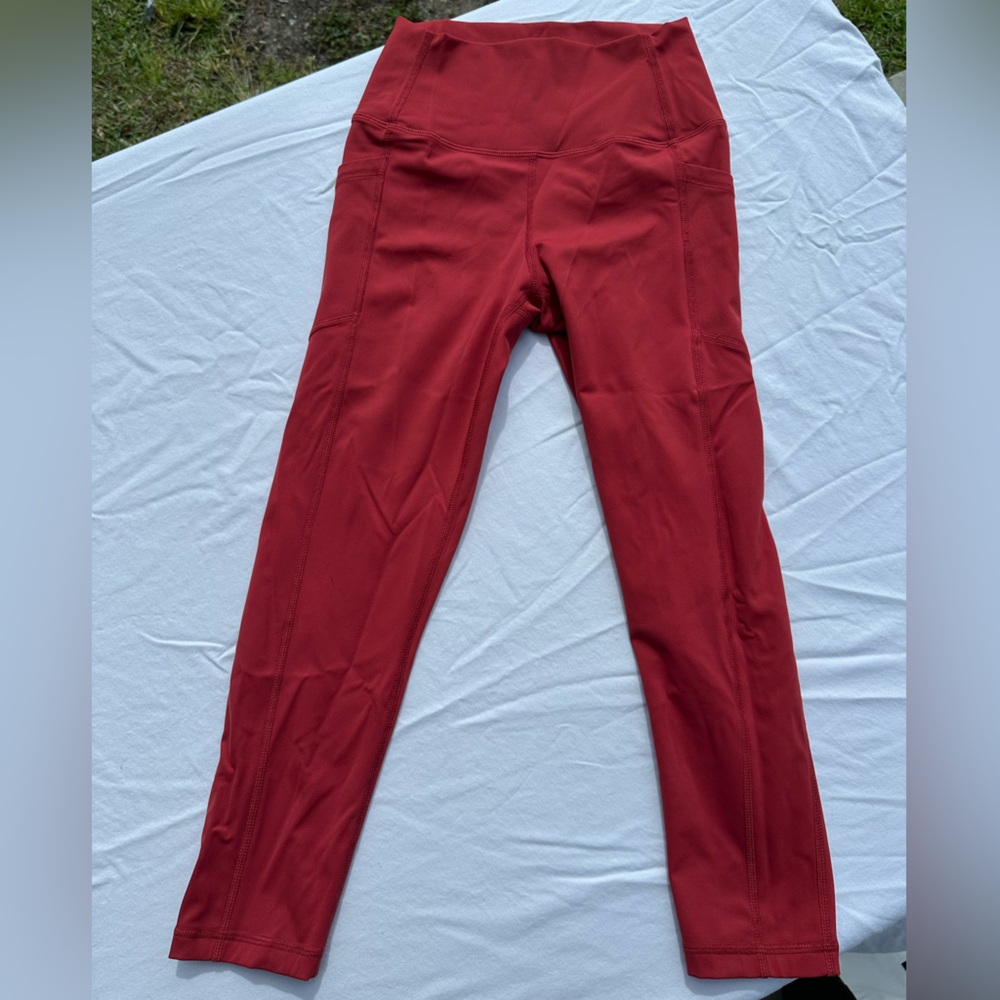 ZYIA Women's Vibrant Red Leggings